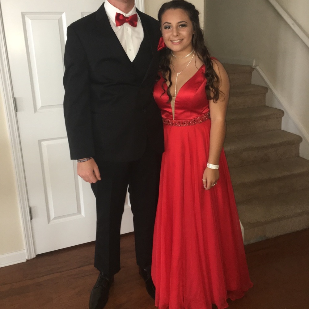 Sherri Hill Red Prom Dress w Corset Back!!